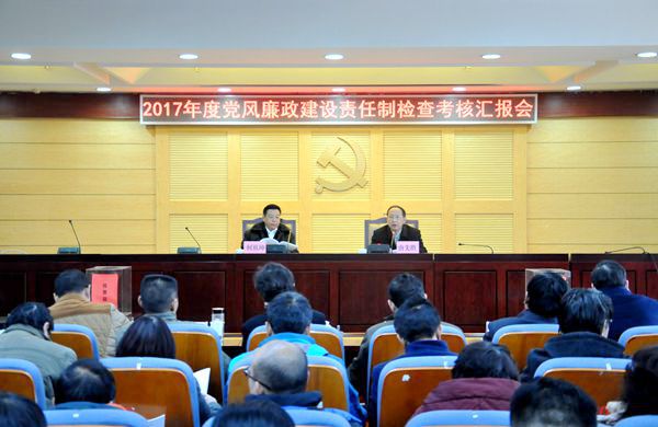 云南省社科院举行2017年度党风廉政建设责任制检查考评汇报会